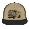 Flat Bill Snapback Trucker Cap Thumbnail